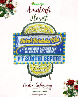 Papan Bunga Duka di Gambir