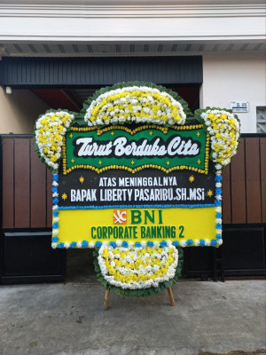 Papan Bunga Duka di Gambir