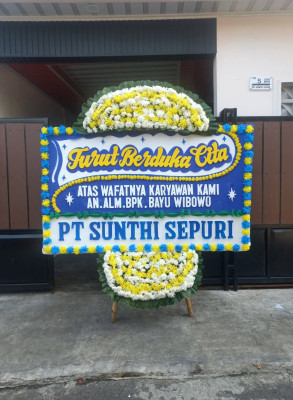 Papan Bunga Duka di Gambir