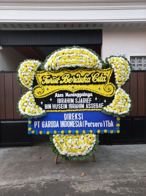 Papan Bunga Duka di Gambir