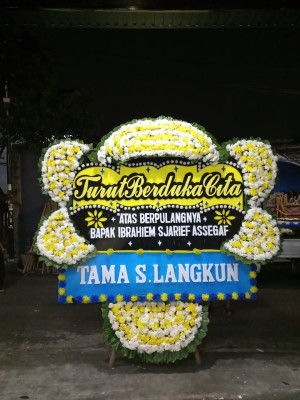 Papan Bunga Duka di Gambir
