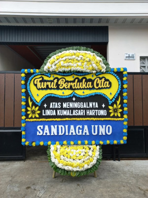 Papan Bunga Duka di Gambir