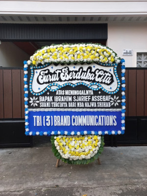 Papan Bunga Duka di Gambir